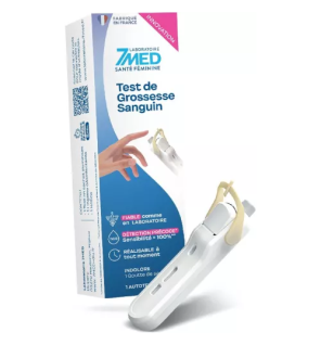 7MED – Test de grossesse sanguin, 1 autotest