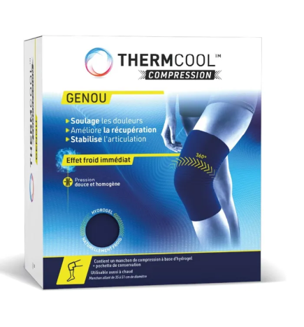 Bausch & Lomb – ThermCool Compression genou, 1 unité