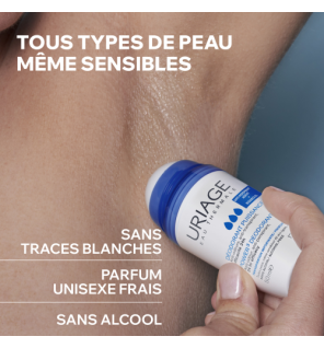 Uriage – Déodorant Puissance 3 Anti-transpirant, 50 ml