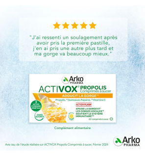 Arkopharma – Activox Propolis, 20 comprimés à sucer