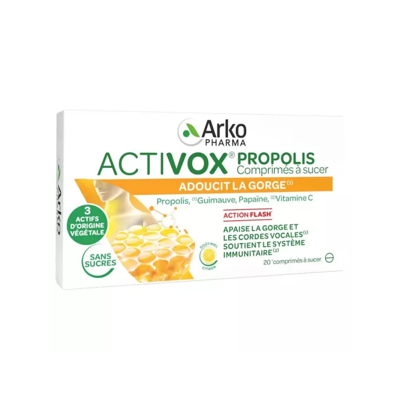 Arkopharma – Activox Propolis, 20 comprimés à sucer