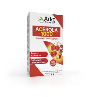 Arkopharma – Azinc Végétal Acérola 1000, 30 comprimés