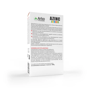 Arkopharma – Azinc Junior goûts fraise, 30 comprimés à croquer