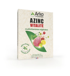 Arkopharma – Azinc Multivitamines Végétal Vitalité, 30 comprimés