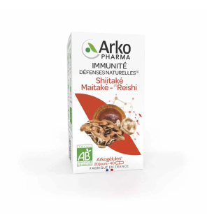 Arkopharma – Arkogélules Shiitaké Maitaké-Reishi Bio, 40 gélules