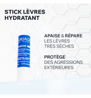 Uriage – Xémose Stick Lèvres Hydratant, 4 g