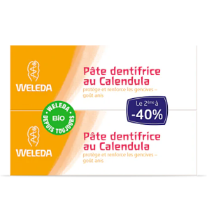 Weleda – Pâte dentifrice au Calendula, 2 × 75 ml