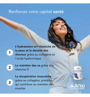 Arkopharma – Collagène Peau, Cheveux, Os & Muscles, 260 g