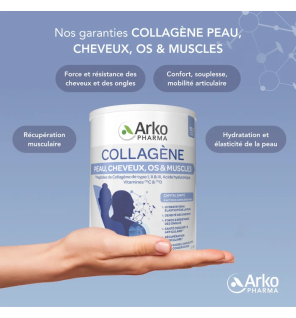 Arkopharma – Collagène Peau, Cheveux, Os & Muscles, 260 g