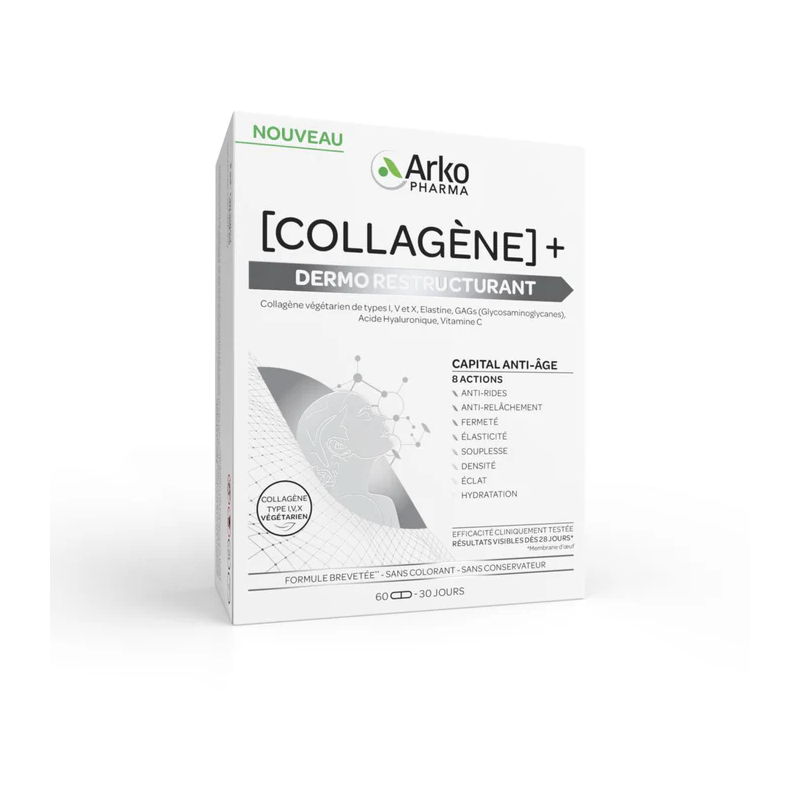 Arkopharma – Collagène + Dermo Restructurant, 60 gélules Arkopharma – Collagène + Dermo Restructurant, 60 gélules