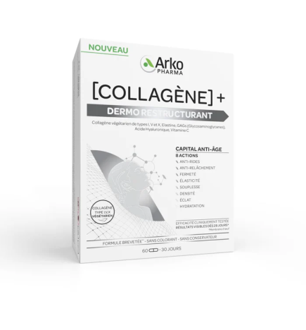 Arkopharma – Collagène + Dermo Restructurant, 60 gélules