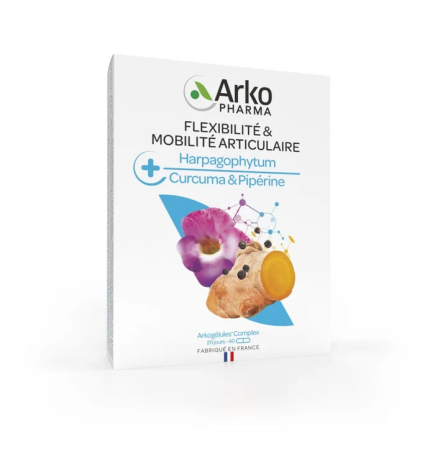 Arkopharma – Arkogélules Complex Flexibilité & Mobilité articulaire, 40 gélules