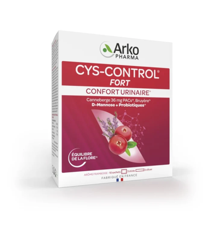 Arkopharma – Cys-Control Fort Probiotiques, 10 sachets et 5 sticks