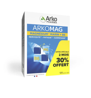 Arkopharma – Arkomag Magnésium B6, 120 gélules