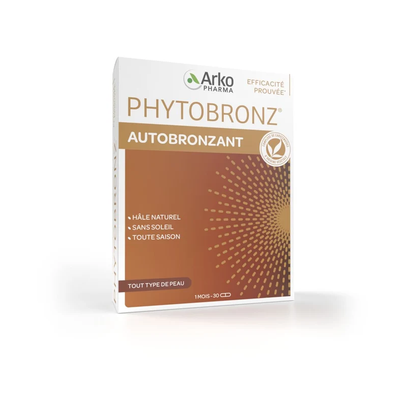 Arkopharma – Phytobronz Autobronzant, 30 gélules Arkopharma – Phytobronz Autobronzant, 30 gélules
