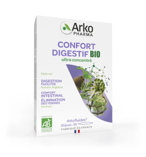 Arkopharma – Arkofluides BIO Confort Digestif, 20 ampoules
