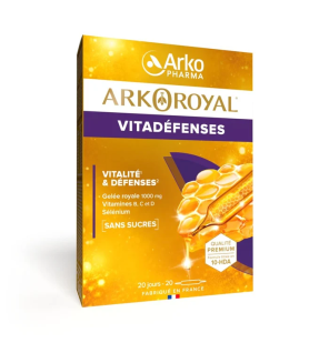 Arkopharma – Arkoroyal® Vitadéfenses, 20 ampoules de 10 ml