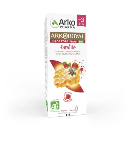 Arkopharma – Arkoroyal® Sirop Fortifiant Famille BIO - Anti gaspillage, 140 ml
