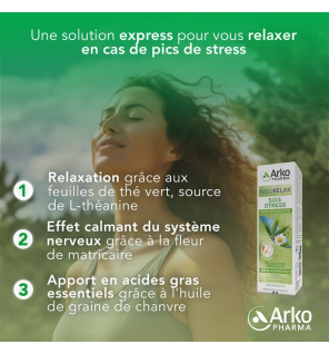 Arkopharma – Arkorelax® S.O.S. Stress, spray sublingual 15 ml