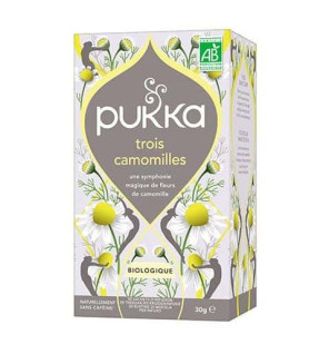 Pukka – Infusion bio Trois Camomilles, 20 sachets