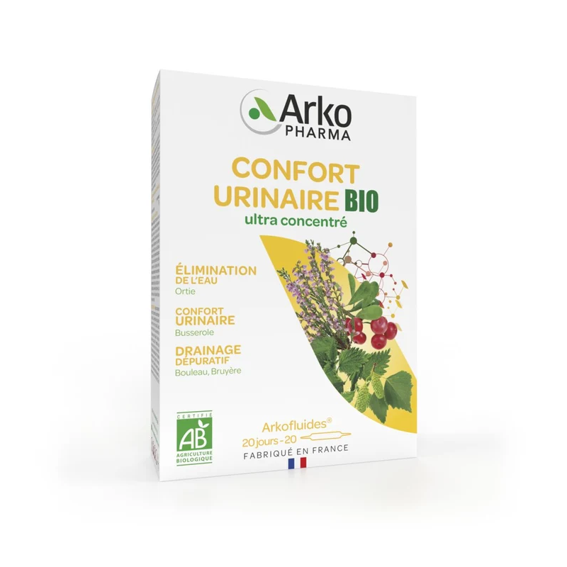 Arkopharma – Arkofluides BIO Confort Urinaire, 20 ampoules Arkopharma – Arkofluides BIO Confort Urinaire, 20 ampoules