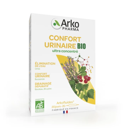 Arkopharma – Arkofluides BIO Confort Urinaire, 20 ampoules