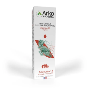 Arkopharma – Arkofluides Vitamine D3 Végétale, 15 ml