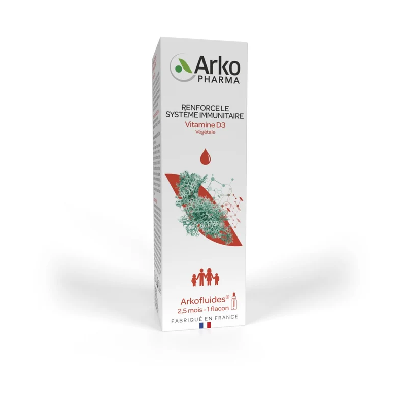 Arkopharma – Arkofluides Vitamine D3 Végétale, 15 ml Arkopharma – Arkofluides Vitamine D3 Végétale, 15 ml