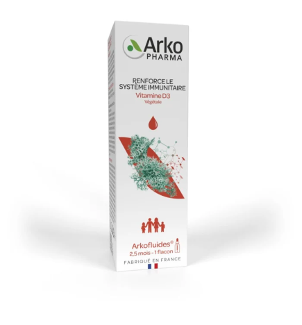 Arkopharma – Arkofluides Vitamine D3 Végétale, 15 ml