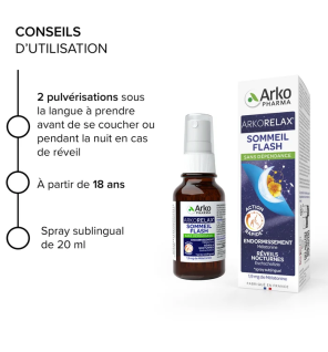Arkopharma – Arkorelax Sommeil Flash, 20 ml