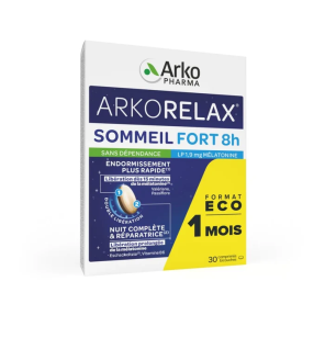 Arkopharma – Arkorelax Sommeil Fort 8H, 30 comprimés