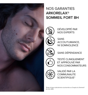 Arkopharma – Arkorelax Sommeil Fort 8H, 15 comprimés