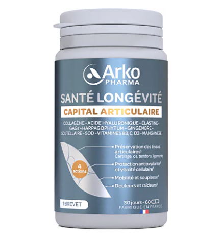 Arkopharma – Santé Longévité Capital Articulaire, 60 gélules