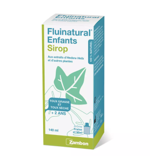 Zambon – Fluinatural Enfants Sirop Toux Grasse et Sèche, 140 ml