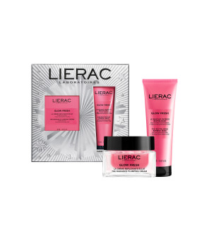 Lierac – Coffret Glow Fresh Crème Repulpante Éclat 50 ml + Masque Express Revitalisant 75 ml Offert