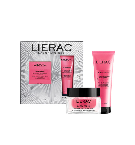 Lierac – Coffret Glow Fresh Crème Repulpante Éclat 50 ml + Masque Express Revitalisant 75 ml Offert