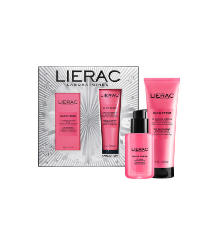 Lierac – Coffret Glow Fresh Sérum Booster Éclat 30 ml + Masque Express Revitalisant 75 ml Offert
