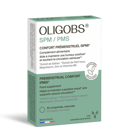 Laboratoire CCD – Oligobs SPM/PMS Confort Prémenstruel, 30 comprimés