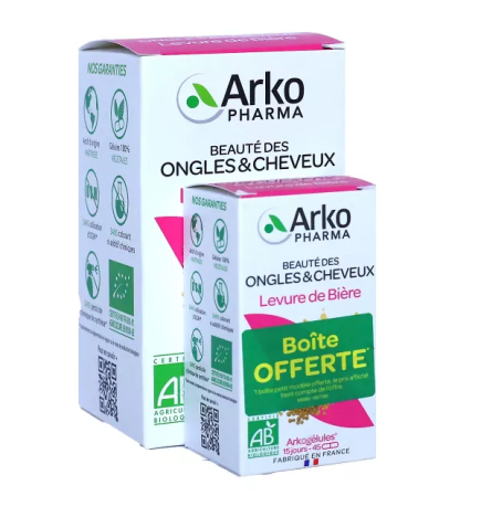 Arkopharma – Arkogélules Levure de Bière Bio, 150 gélules + 45 gélules offertes