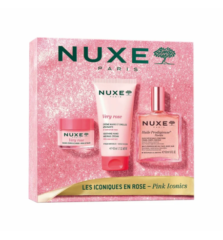 Nuxe – Coffret Noël Les Iconiques en Rose, 3 produits