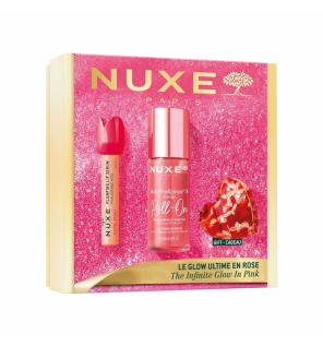 Nuxe – Coffret Noël Le Glow Ultime en Rose, 3 produits