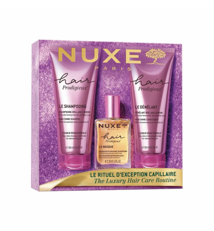 Nuxe – Coffret Noël Hair Prodigieux Le Rituel d'Exception Capillaire, 3 produits