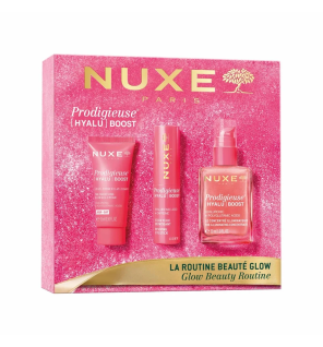 Nuxe – Coffret Noël Prodigieuse [HYALU] Boost La Routine Beauté Glow, 3 produits