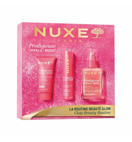 Nuxe – Coffret Noël Prodigieuse [HYALU] Boost La Routine Beauté Glow, 3 produits
