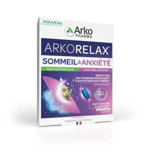 Arkopharma – Arkorelax Sommeil & Anxiété, 15 comprimés