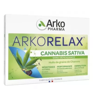 Arkopharma – Arkorelax Cannabis Sativa, 30 comprimés