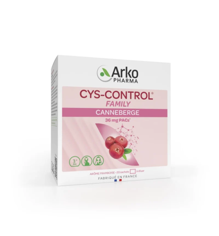 Arkopharma – Cys-Control Confort Urinaire Canneberge, 20 sachets