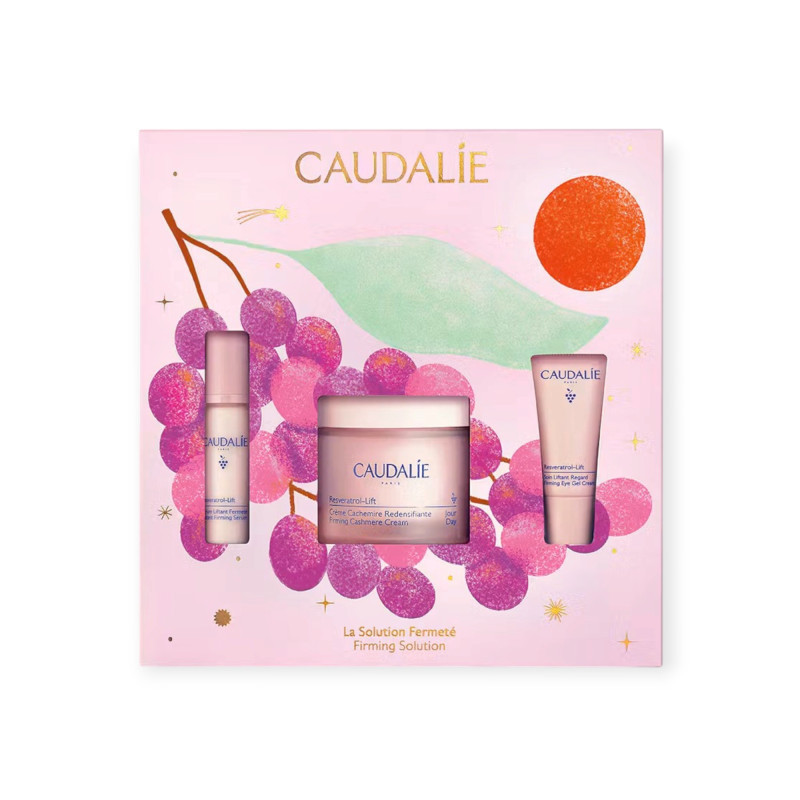 Caudalie – Coffret Resveratrol-Lift La Solution Fermeté, 3 produits