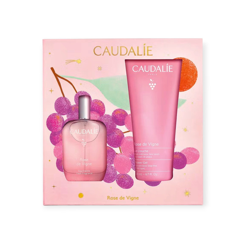 Caudalie – Coffret Eau Fraîche Rose de Vigne, 2 produits Caudalie – Coffret Eau Fraîche Rose de Vigne, 2 produits