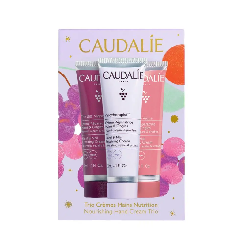 Caudalie – Thé des Vignes Trio Crèmes Mains Nutrition, 3 x 30 ml Caudalie – Thé des Vignes Trio Crèmes Mains Nutrition, 3 x 30 ml